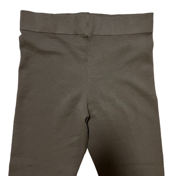 NWT ZARA High Rise Flared Leg Rib Knit Pants in Chocolate brown SZ L - Picture 3 of 11